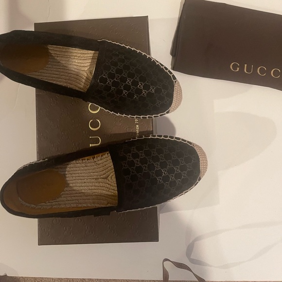 Gucci Black Logo Espadrilles - Picture 4 of 6